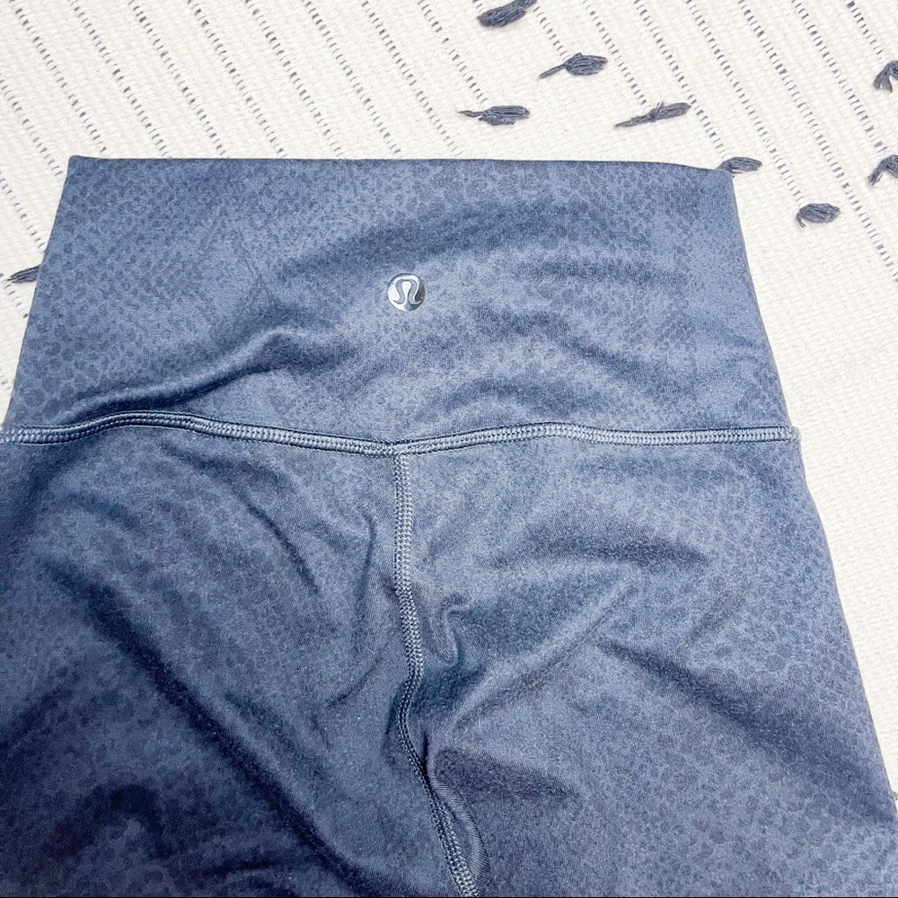 Lululemon High Times Pants Leggings *Tech Mesh Desert Snake Deep Coal Black 2 - Picture 5 of 10